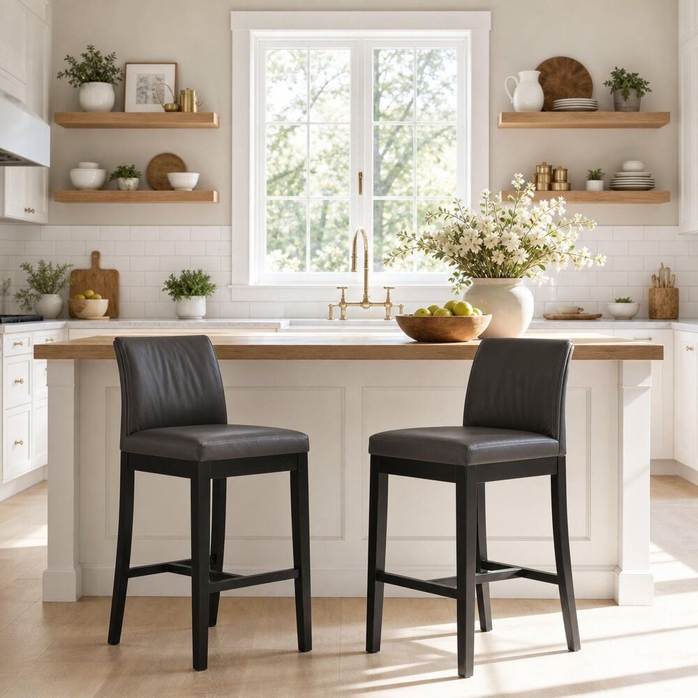 Armen Living Velena 30" Barstool in Cola, , large