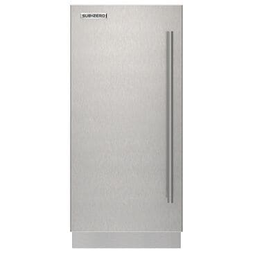 Sub-Zero 15.25" Left Hinge Door Panel with Tubular Handle in Stainless Steel, , large