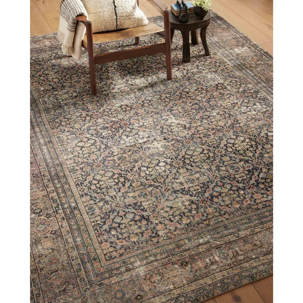 Amber Lewis x Loloi Morgan 3&#39;6&quot; x 5&#39;6&quot; Denim and Multicolor Area Rug, , large