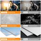 HOMLUX 36" x 72" Frameless Full Length Wall Mounted Fitness Mirror in Silver (Set of 2), , large