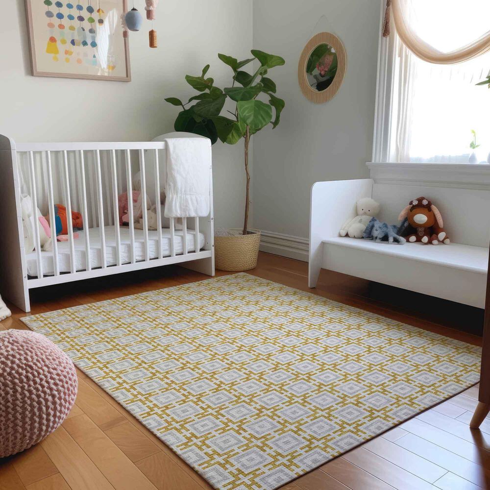 Dalyn Rug Company Marlo 5&#39; x 7&#39;6&quot; Gold Indoor/Outdoor Area Rug, , large