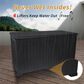 Hearth and Haven 260-Gallon Outdoor Plastic Deck Box with Elevated Base Design in Black, , large