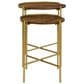 Pacific Landing Malka 2-Piece Round Nesting Table Set in Dark Brown and Gold, , large