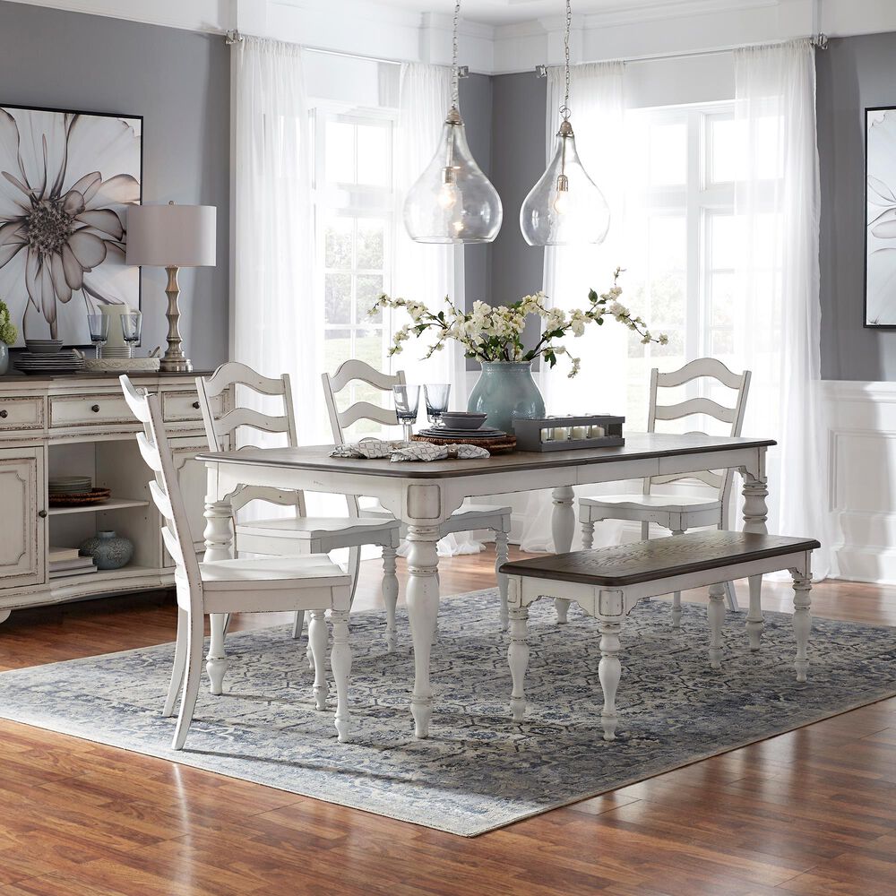 Belle Furnishings Magnolia Manor Side Chair in White &#40;Set of 2&#41;, , large