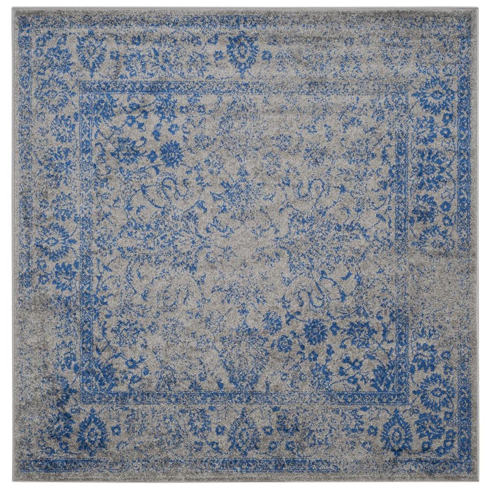 Safavieh Adirondack ADR109A-4SQ 4" x 4"  Grey/Blue Square Rug, , large