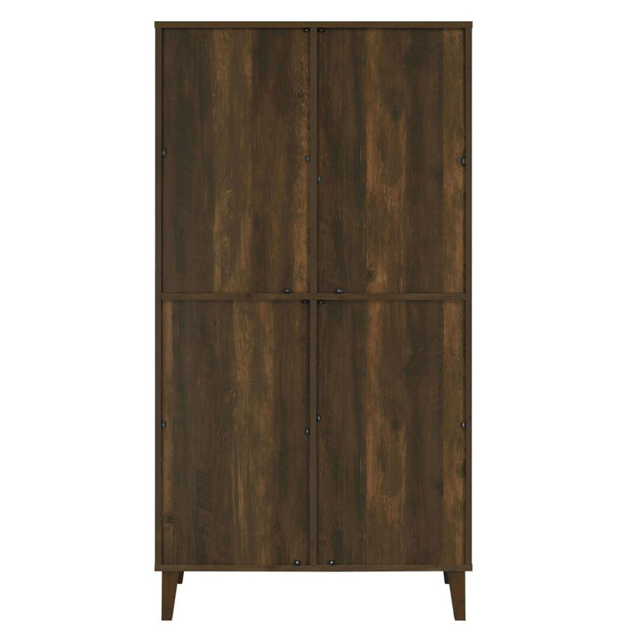 Pacific Landing Elouise Tall Accent Cabinet in Dark Pine