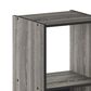 HOMLUX 2-Cube Open Shelf Bookshelf in French Oak, , large