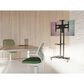 Kanto Adjustable TV Rolling Stand for 40" - 70" TVs and Interactive Displays in Black, , large