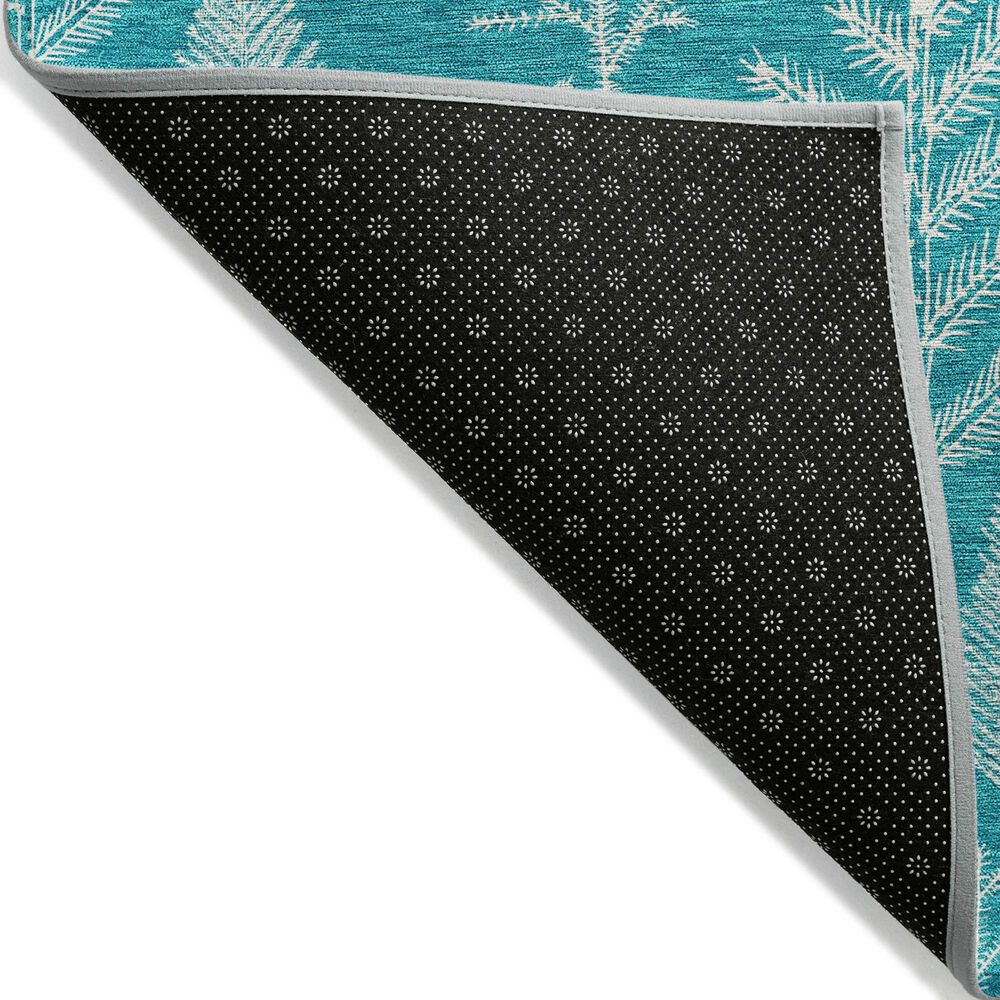 Dalyn Rug Company Wonderland WN21 2&#39;3&quot; x 7&#39;6&quot; Teal Indoor/Outdoor Runner, , large