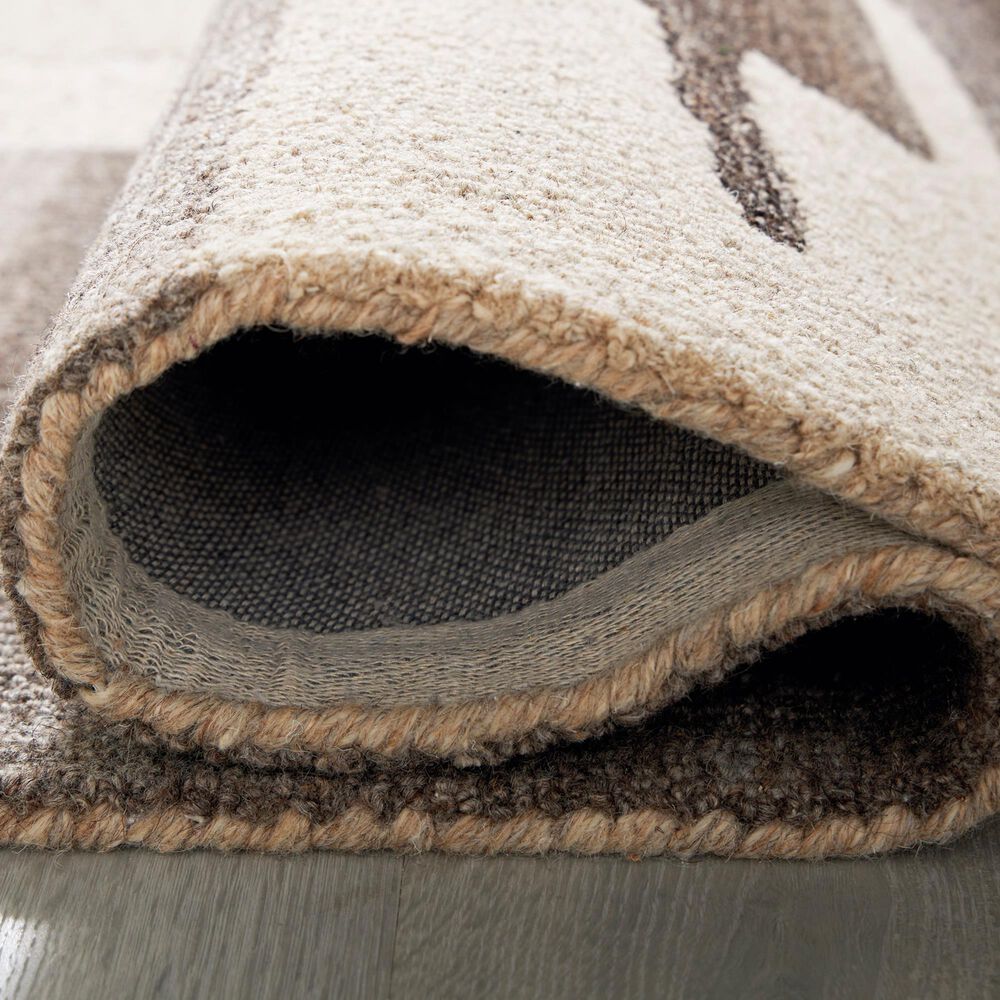 Ashley Kencher 5&#39; x 7&#39; Beige and Brown Area Rug, , large
