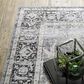 Oriental Weavers Charleston Distressed 2" x 3" Charcoal Area Rug, , large