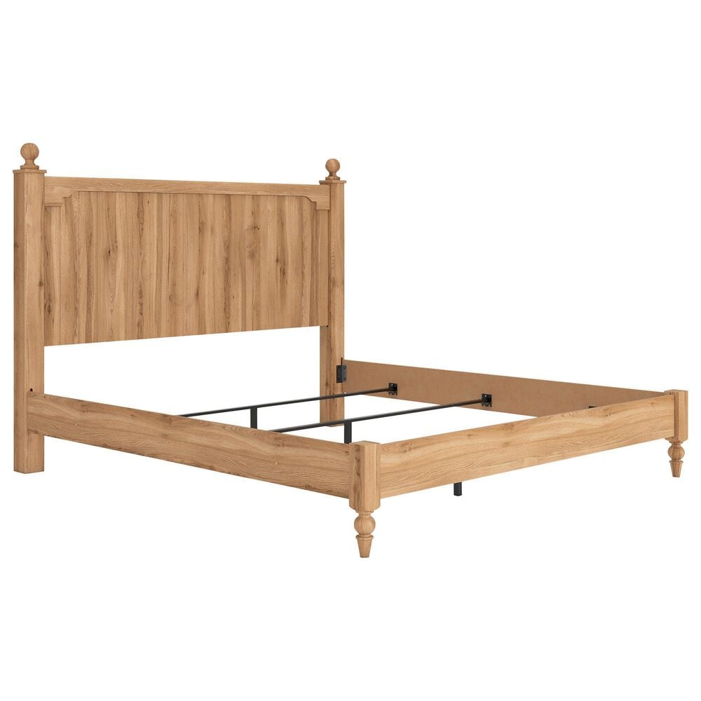 Ashley Aleaport King Panel Bed in Warm Brown, , large