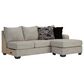 Ashley Megginson 3-Piece Right Facing U-Shaped Sectional with Sofa Chaise and Storage Ottoman in Storm, , large