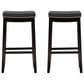 Linon Home Decor Claridge Bar Stool in Black (Set of 2), , large