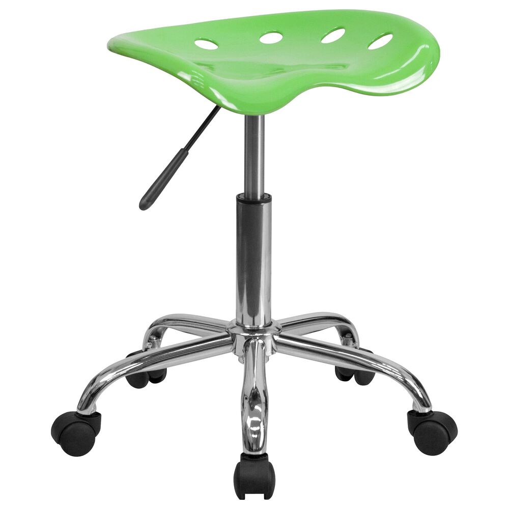 Flash Furniture Vibrant Tractor Seat Stool in Green, , large