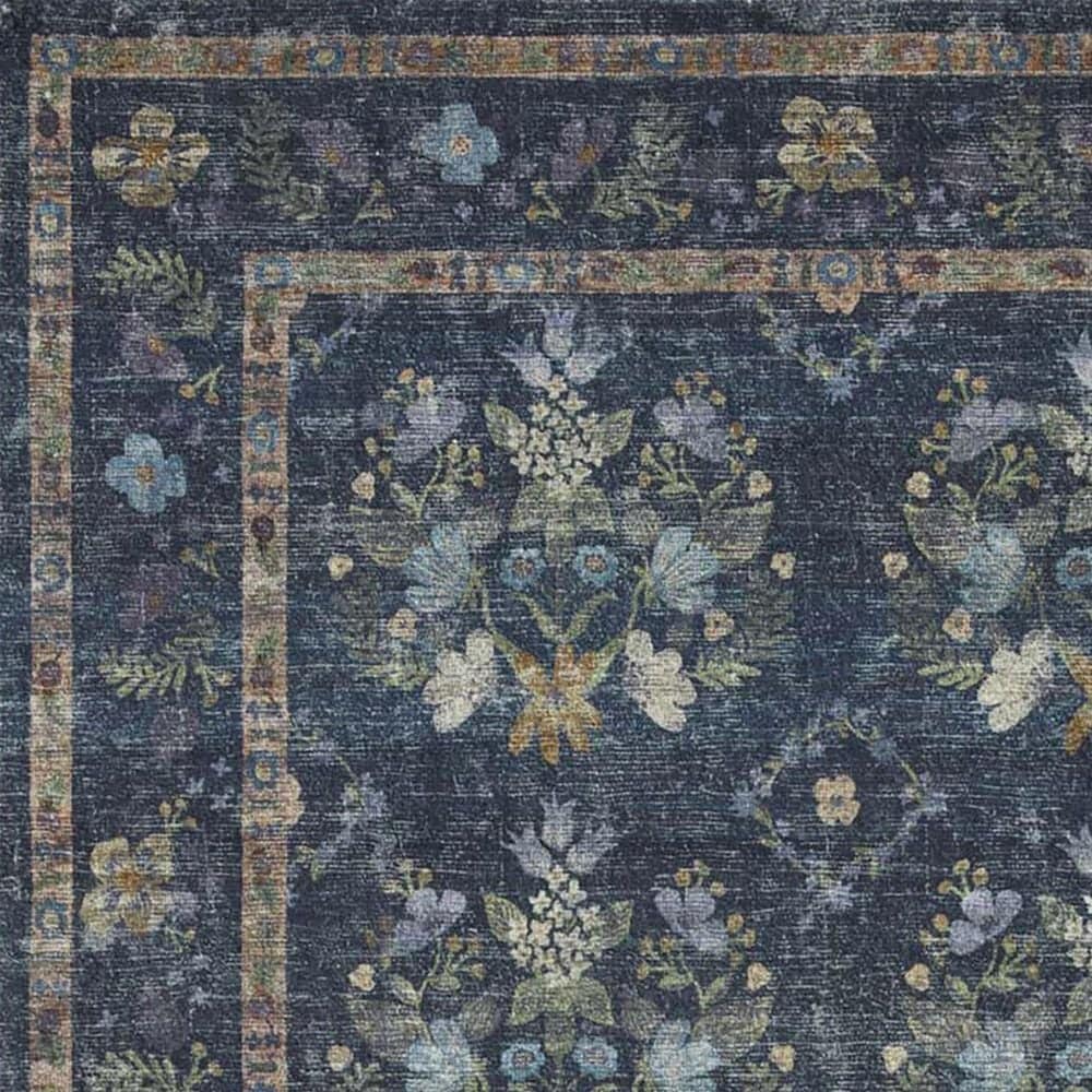 Rifle Paper Co. x Loloi Courtyard 2&#39; x 5&#39; Seville Navy Runner, , large