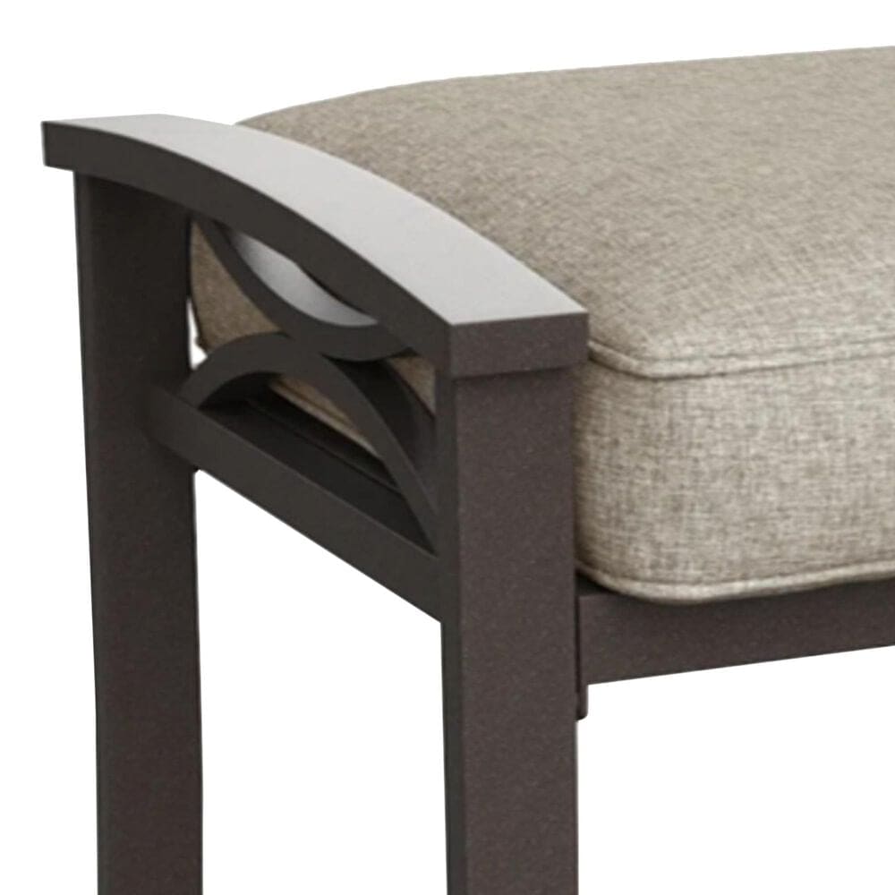Hearth and Haven 26" Patio Ottoman in Beige (Set of 2), , large