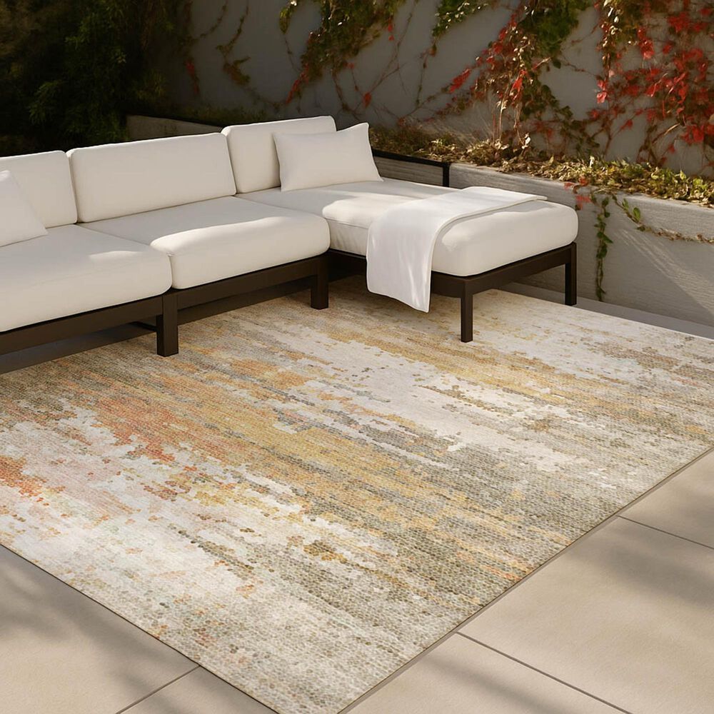 Dalyn Rug Company Lumara Khaki 3' x 5' Indoor/Outdoor Area Rug, , large