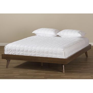 Baxton Studio Jacob Full Bed in "Walnut" Brown, , large
