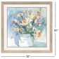 Paragon 30" Square White Flower Pot II Wall Art in Blue, , large