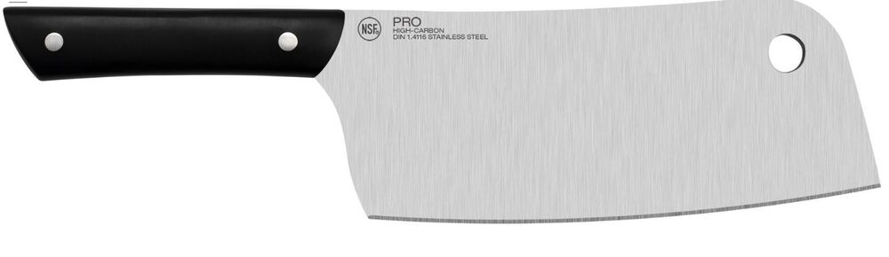 Kai Professional Cleaver 7" Knife in Black and Stainless Steel, , large
