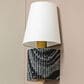 Corbett Lighting Aden 1-Light Wall Sconce in Vintage Brass and Black Marble, , large