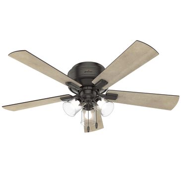 Hunter Crestfield 52" Low Profile LED Ceiling Fan in Noble Bronze, , large