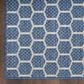 Nourison Twist Reversible 2" x 6" Blue Indoor/Outdoor Runner, , large