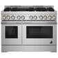 JennAir 48" Gas Professional Range with Infrared Grill in Stainless Steel, , large