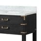 Lexora Home Norwalk 84" Double Bathroom Vanity in Black Oak with White Carrara Marble Top and Rectangular Sinks, , large