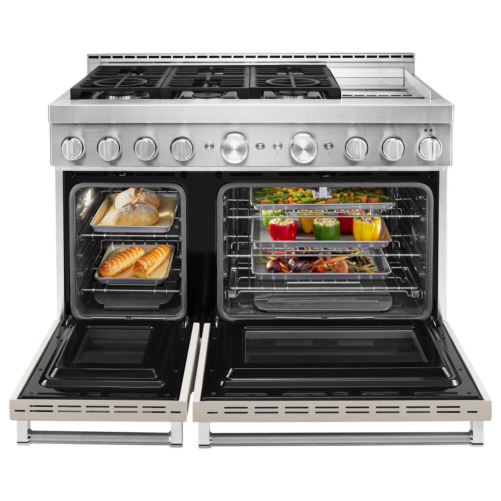 KitchenAid 6.3 Cu. Ft. Freestanding Gas Range with Griddle in Milkshake, , large