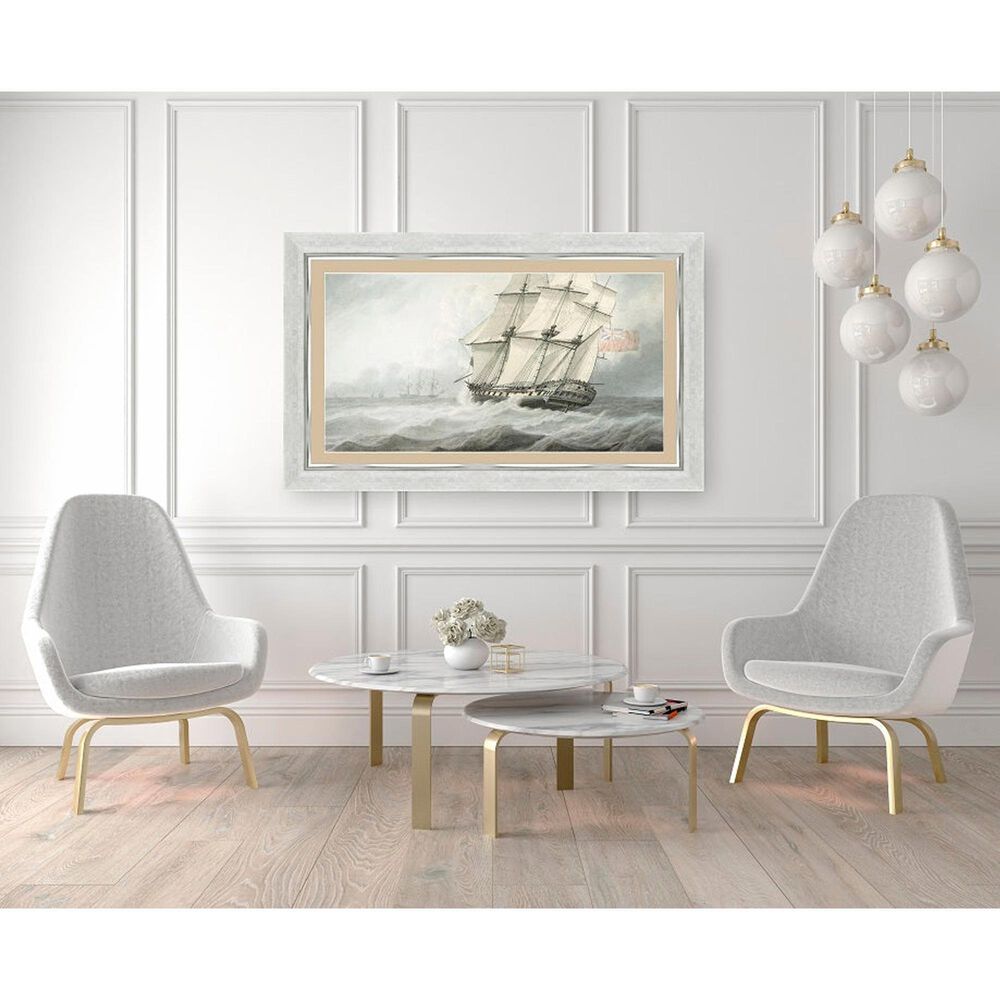Deco TV Frames Premiere 43" Frame Bezel for Samsung the Frame TV in Contemporary Silver, , large