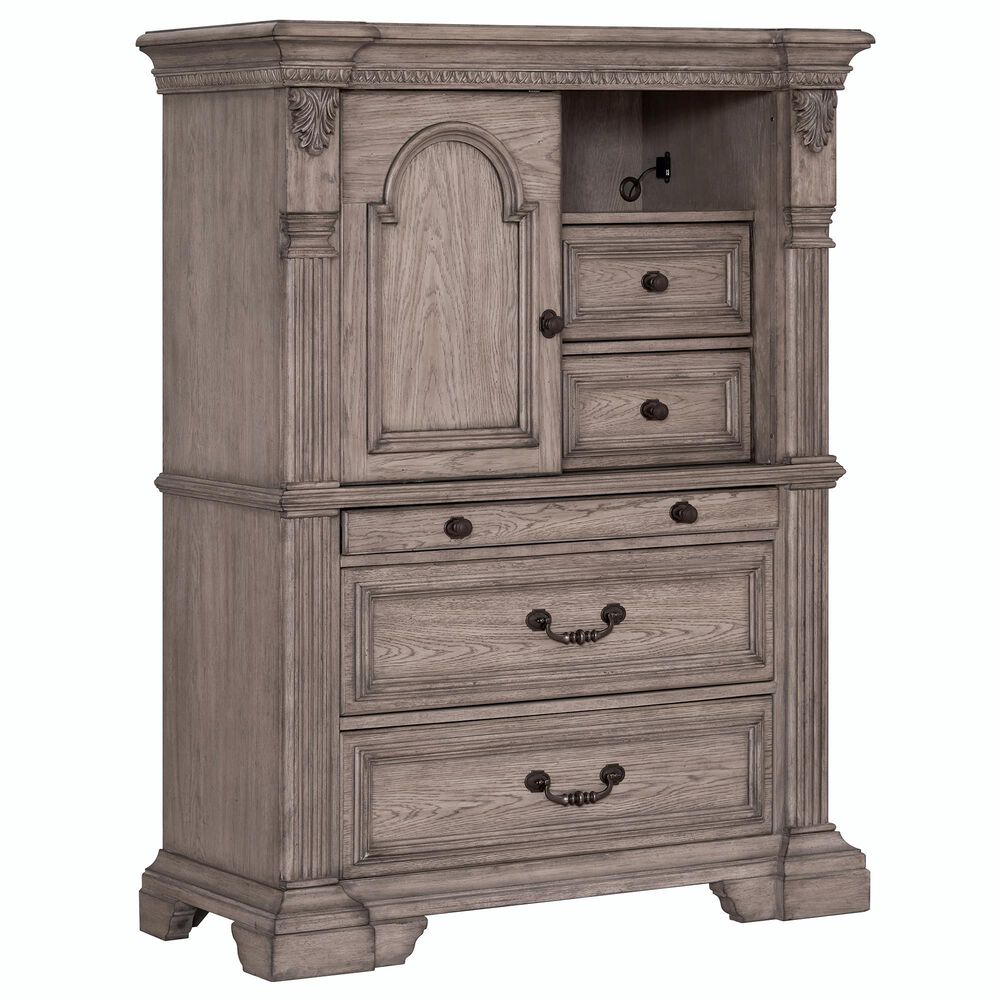 Sasha Lee 5-Piece Queen Storage Bedroom Set in Light Taupe, , large