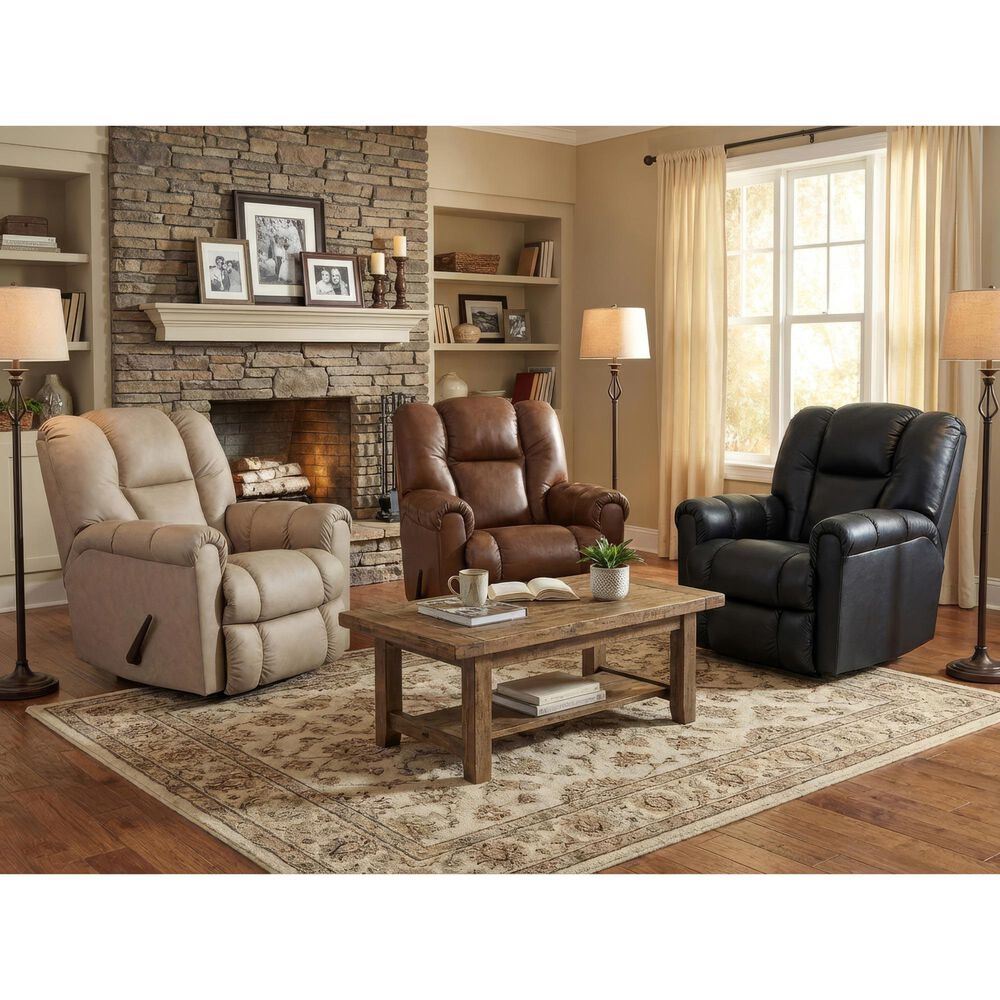HomeStretch Blaster Manual Rocker Recliner in Navy, , large