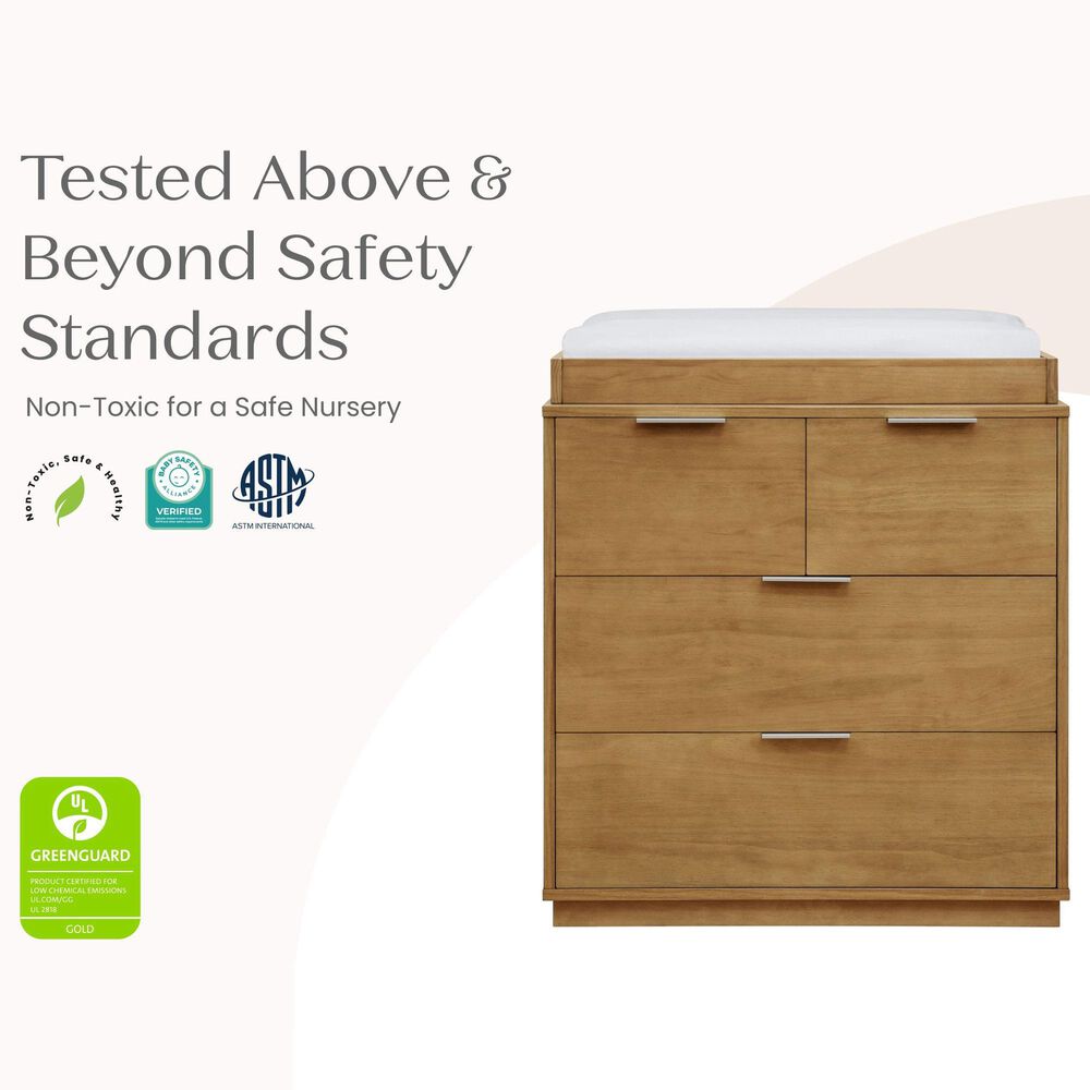 Delta Children Forever 4-Drawer Dresser with Changing Top in Acorn, , large