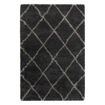 at HOME Henderson 90K 7"10" x 10"10" Charcoal/Grey Area Rug, , large