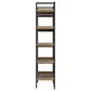 Ashley Montia 2-Piece Desk and Bookcase Set in Light Brown and Gunmetal Gray, , large