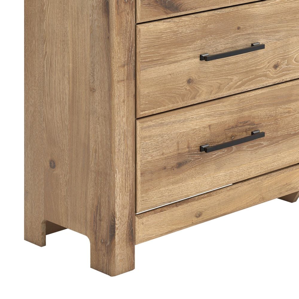 Ashley Makidern 4-Piece Full Storage Bedroom Set with Two Drawers in Natural Brown, , large