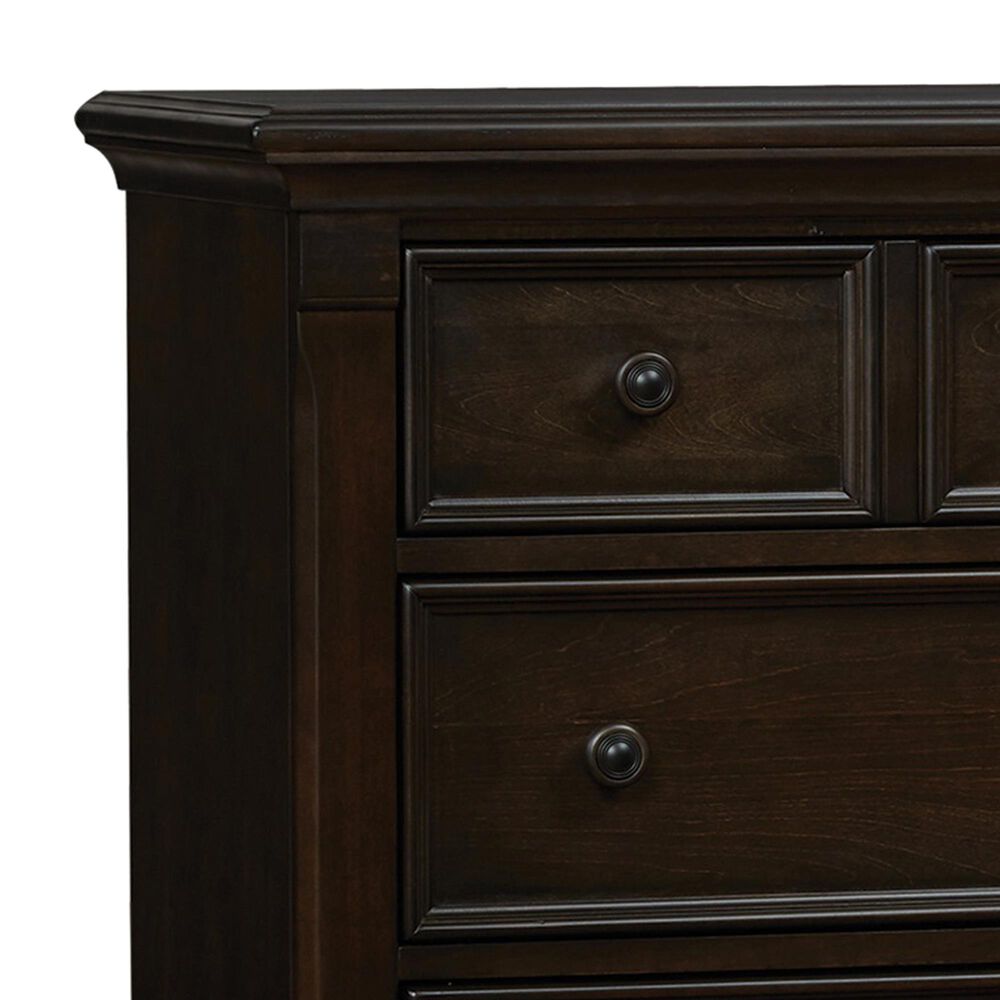 Baby Cache Glendale 6-Drawer Dresser in Charcoal Brown, , large