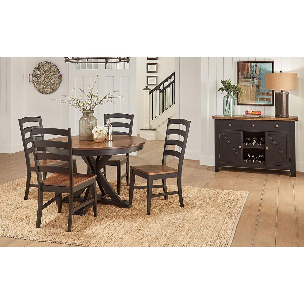 A-America Stone Creek 5-Piece Dining Set in Chicory and Slate Black, , large
