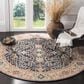 Safavieh Madison MAD612D 5" Round Navy and Creme Area Rug, , large