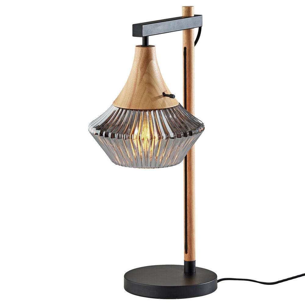 Adesso Elsie Table Lamp in Black and Natural, , large