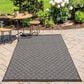 Momeni Como COM-4 10" x 13" Charcoal Area Performance Rug, , large