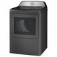 GE Profile 5 Cu. Ft. Top Load Impeller Washer and 7.4 Cu. Ft. Electric Dryer Laundry Pair in Diamond Gray, , large