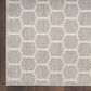 Nourison Twist Reversible 5" x 7" Grey Indoor/Outdoor Area Rug, , large