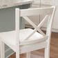 Linon Home Decor Torino X-Back Counter Stool in White, , large