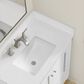 37B Claudine 30" Single Bathroom Vanity in Bright White with Glossy White Composite Stone Top and Backsplash, , large