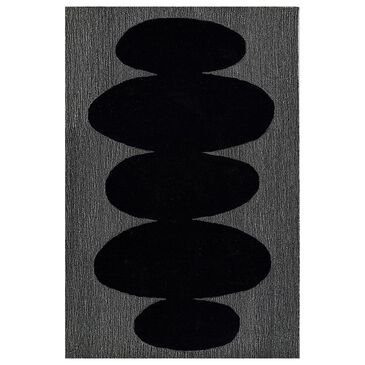 Momeni Simba 5" x 8" Black Area Rug, , large
