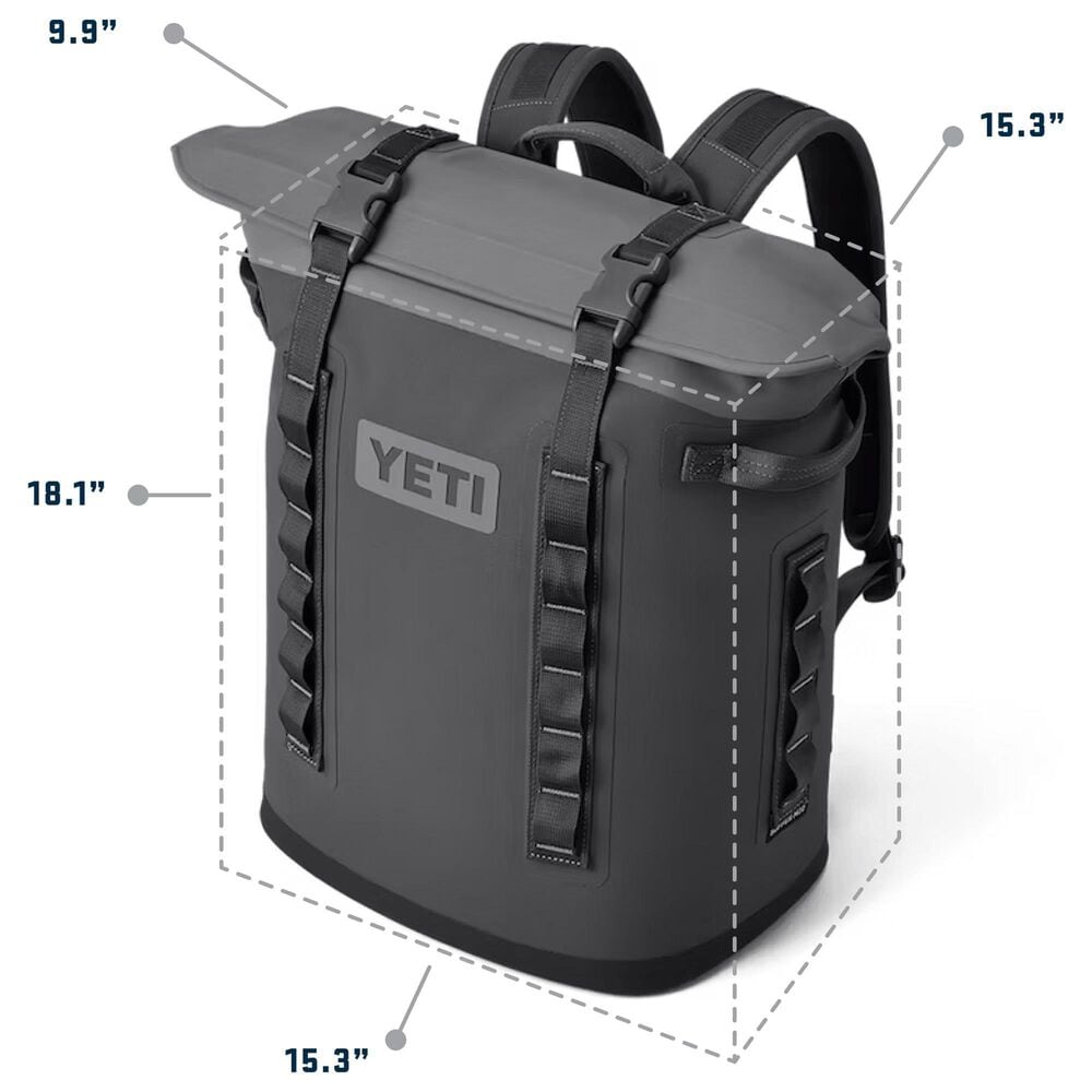 YETI Hopper M20 Backpack Soft Cooler in Black Forest Green, , large