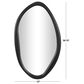 Maple and Jade Oval Wooden Wall Mirror in Black, , large